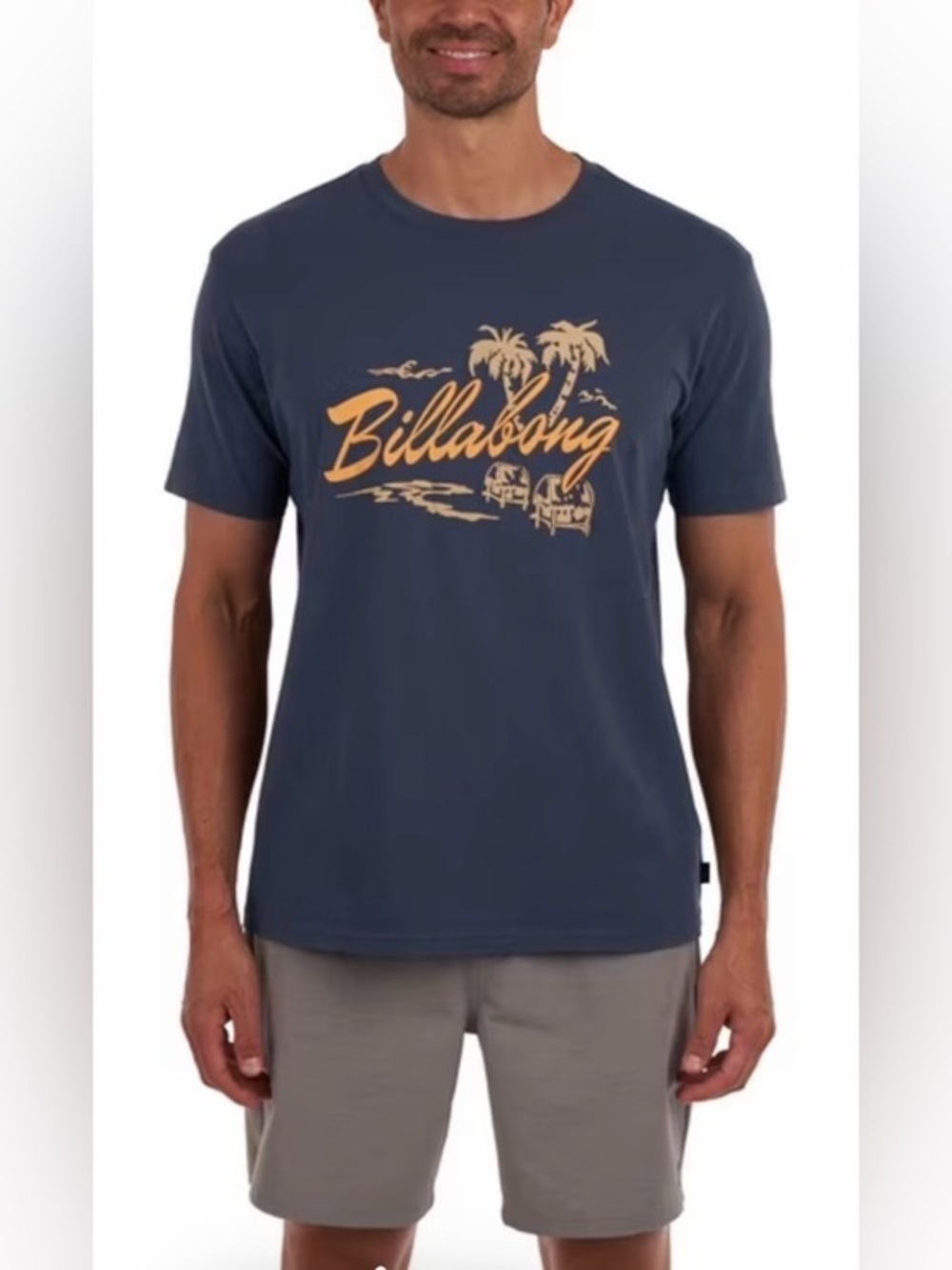 Billabong Skull Island  Navy Short-Sleeve T-Shirt NWT Size Large